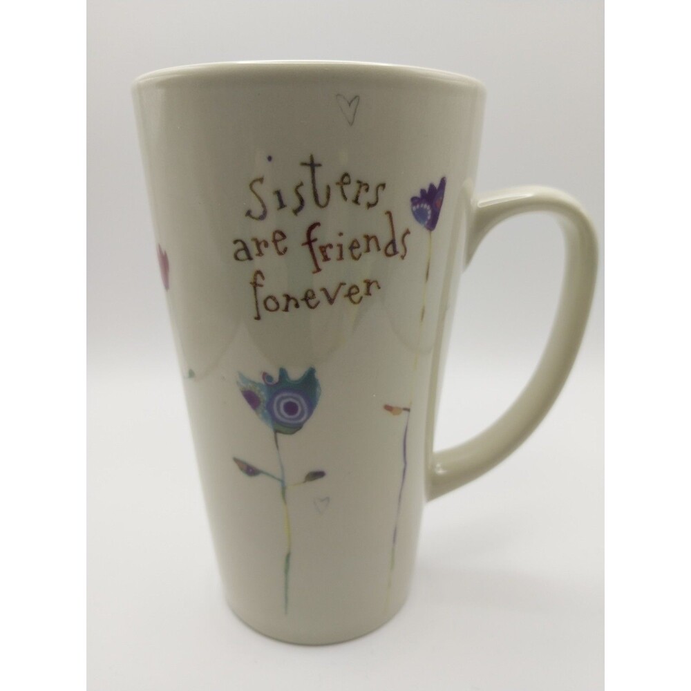 Natural Life Sisters are Friends Forever Tall Coffee Tea Mug Robbin Rawlings